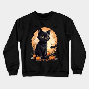 Halloween kitty Crewneck Sweatshirt